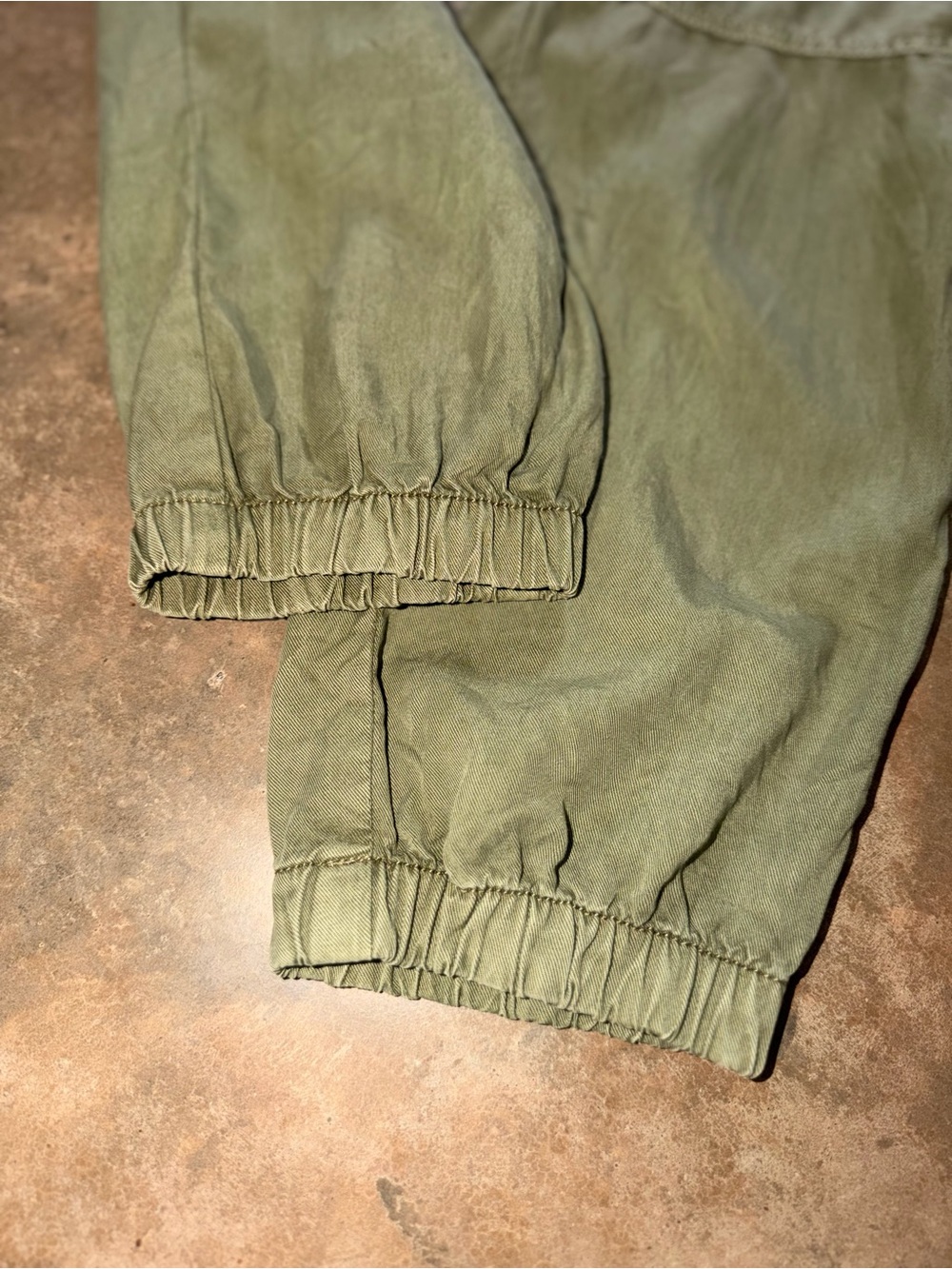 Elan 100% Tencel Olive Utility Cargo Jogger Pants Relaxed Fit M - Picture 4 of 13